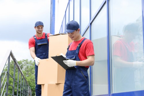 Removal team preparing a home move in Ruislip