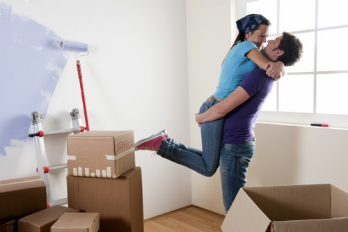 Careful packing and wrapping of fragile household items during a Ruislip move