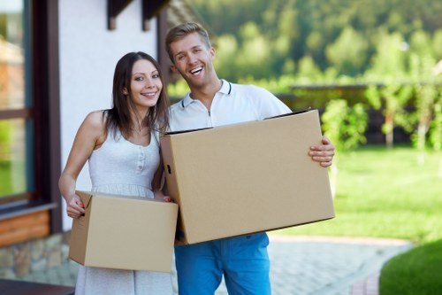 Local Ruislip moving service navigating residential streets