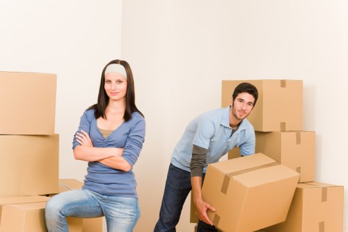 Organised furniture removals in Ruislip in a residential street