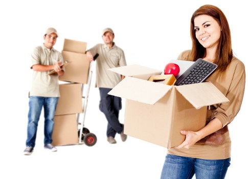 Packed boxes and furniture ready for a local house move