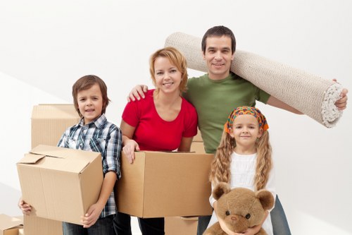 Van removals team handling a flat or house move in Ruislip