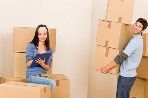 Professional removals team handling fragile belongings in Ruislip